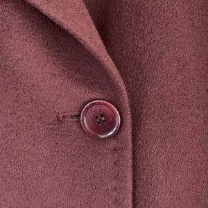 MaxMara midi camel cashmere burgundy coat